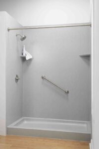One piece acrylic shower One piece acrylic shower