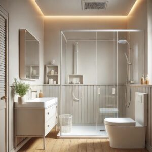 Acrylic stand alone shower Acrylic stand alone shower